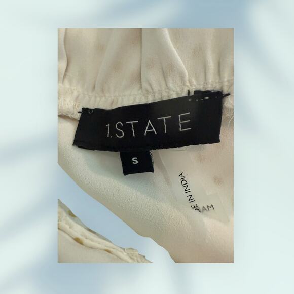 NWT I. State White & Yellow Pokadots Color Cabo Backless Sleeveless  S - Picture 3 of 10